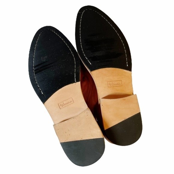 Adro Artisan Dover Flat Red Distressed Leather Side Cutout Slip On Size 7 NEW - Picture 14 of 15